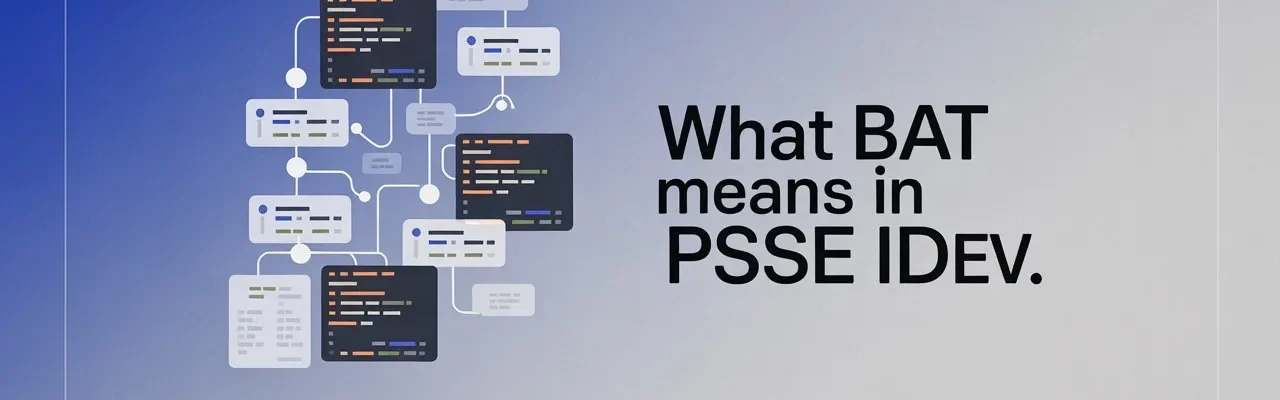 What is a BAT File in PSSE IDEV
