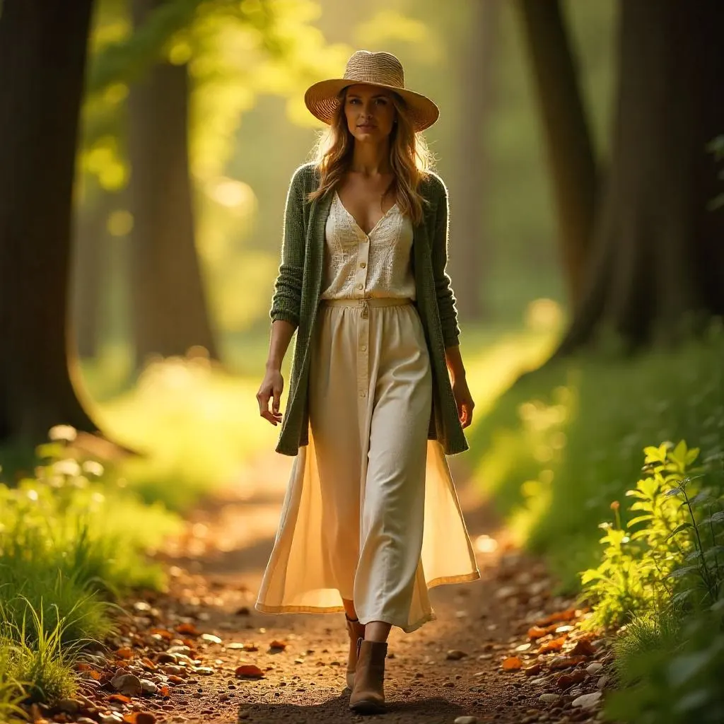 Mori Kei style: Classic Daytime Forest Walk