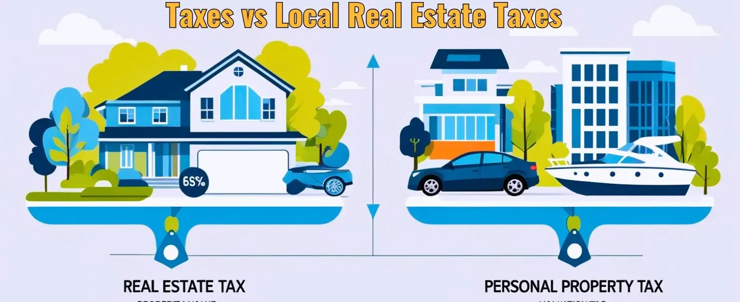 Difference Between Personal Property Taxes vs Local Real Estate Taxes