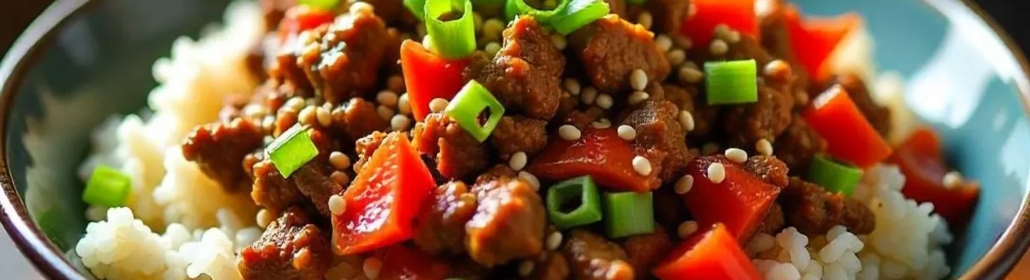 How to Make Beef and Pepper Rice Bowl: Tasty 30-Min Recipe!