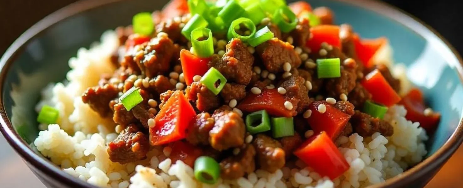 How to Make Beef and Pepper Rice Bowl: Tasty 30-Min Recipe!