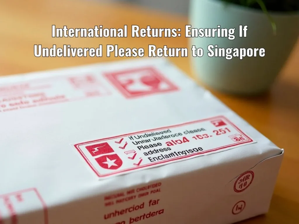 International Returns: Ensuring If Undelivered Please Return to Singapore