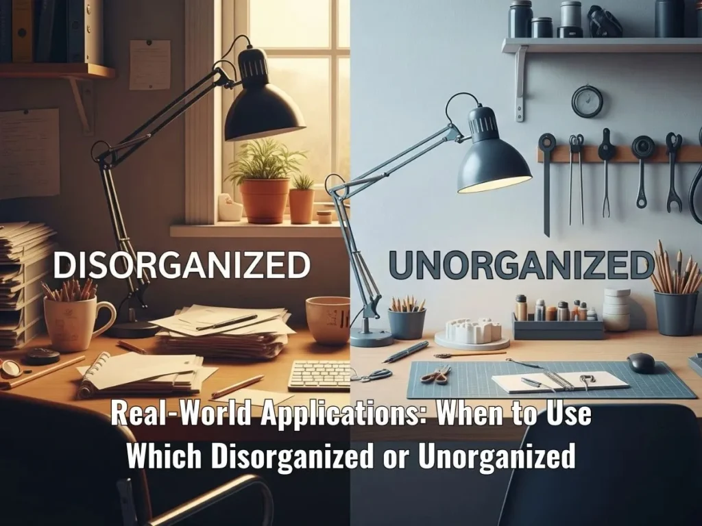 Real-World Applications: When to Use Which Disorganized or Unorganized