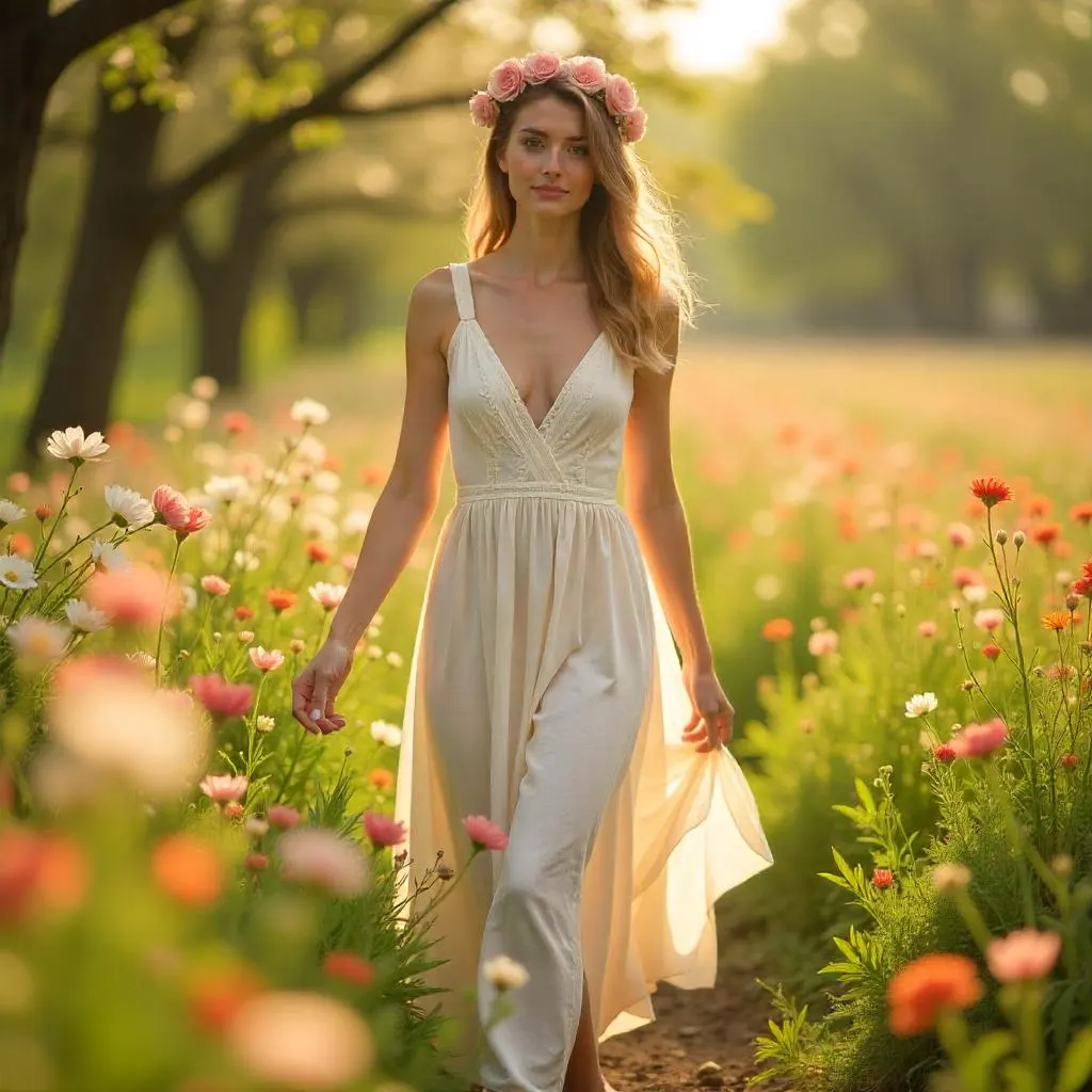 Mori Kei style: Spring Blossom Mori