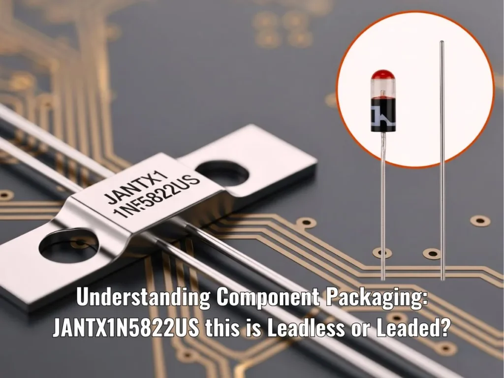 Understanding Component Packaging: JANTX1N5822US this is Leadless or Leaded