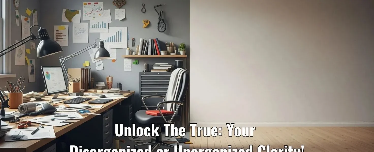Unlock The True: Your Disorganized or Unorganized Clarity!