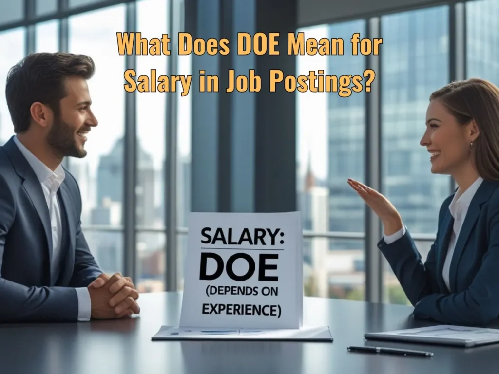 What Does DOE Mean for Salary in Job Postings?