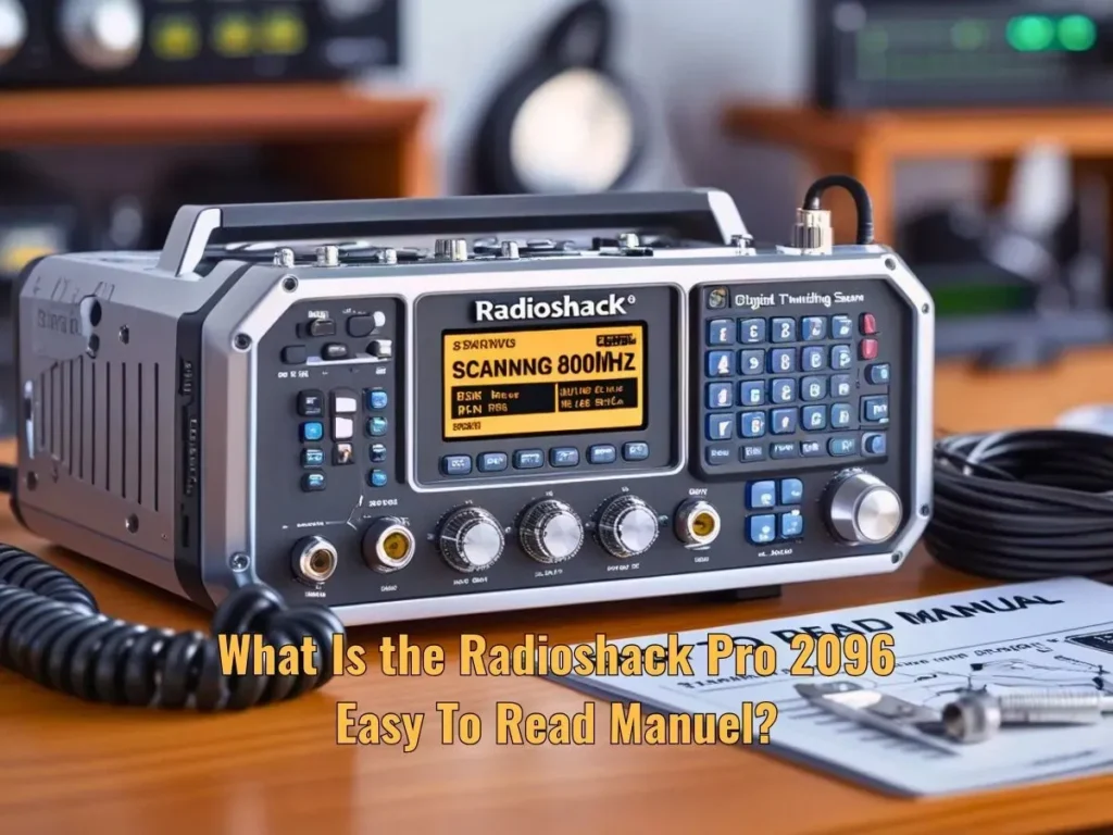 What Is the Radioshack Pro 2096 Easy To Read Manuel?