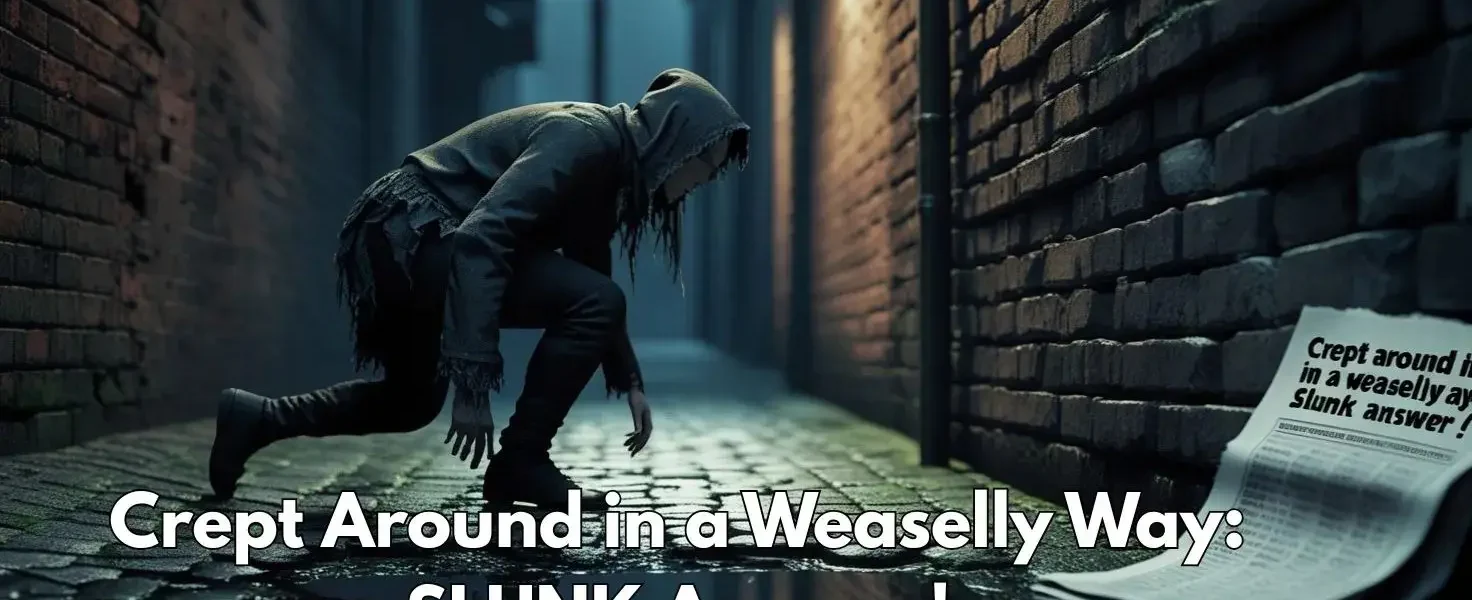 Crept Around in a Weaselly Way: SLUNK Answer!