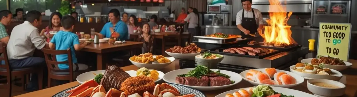 Flaming Buffet Magic: All You Can Eat, All You Love!