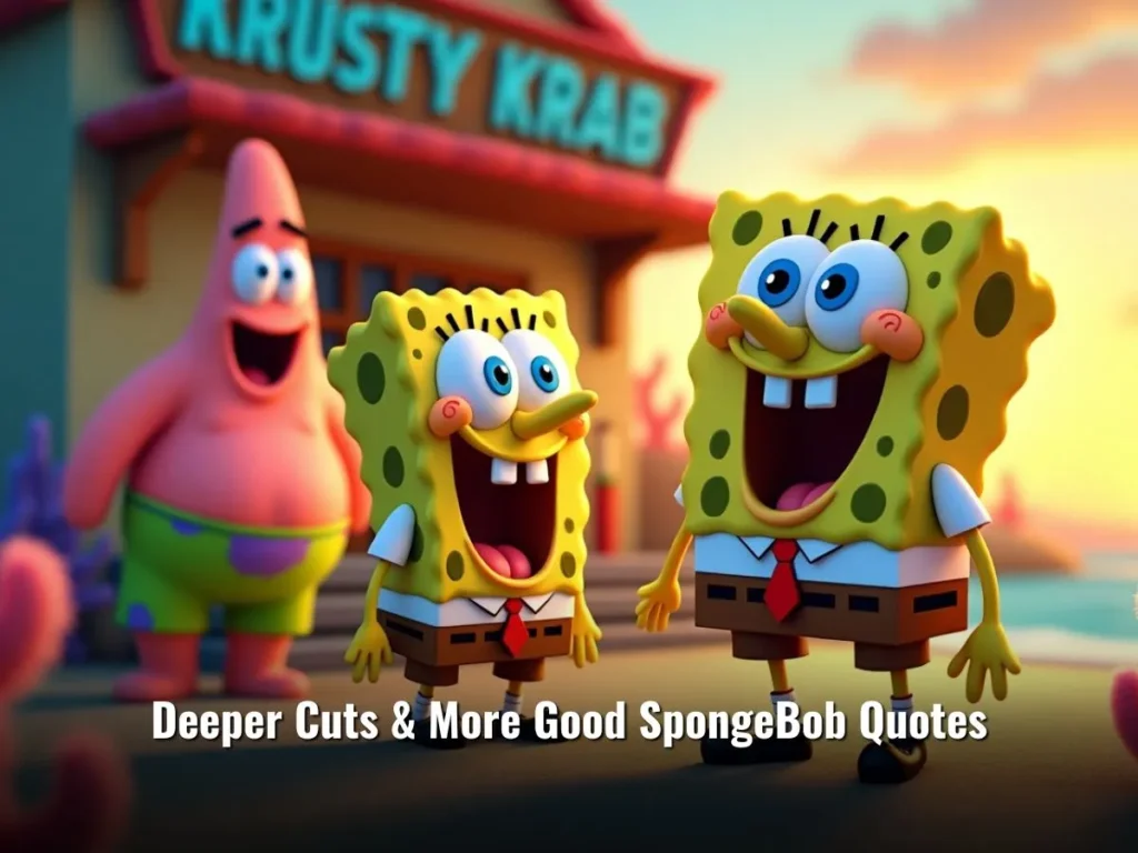 Deeper Cuts & More Good SpongeBob Quotes