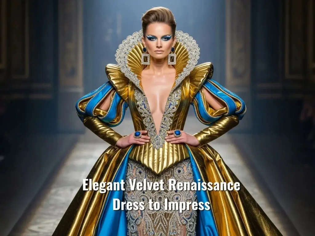 Elegant Velvet Renaissance Dress to Impress