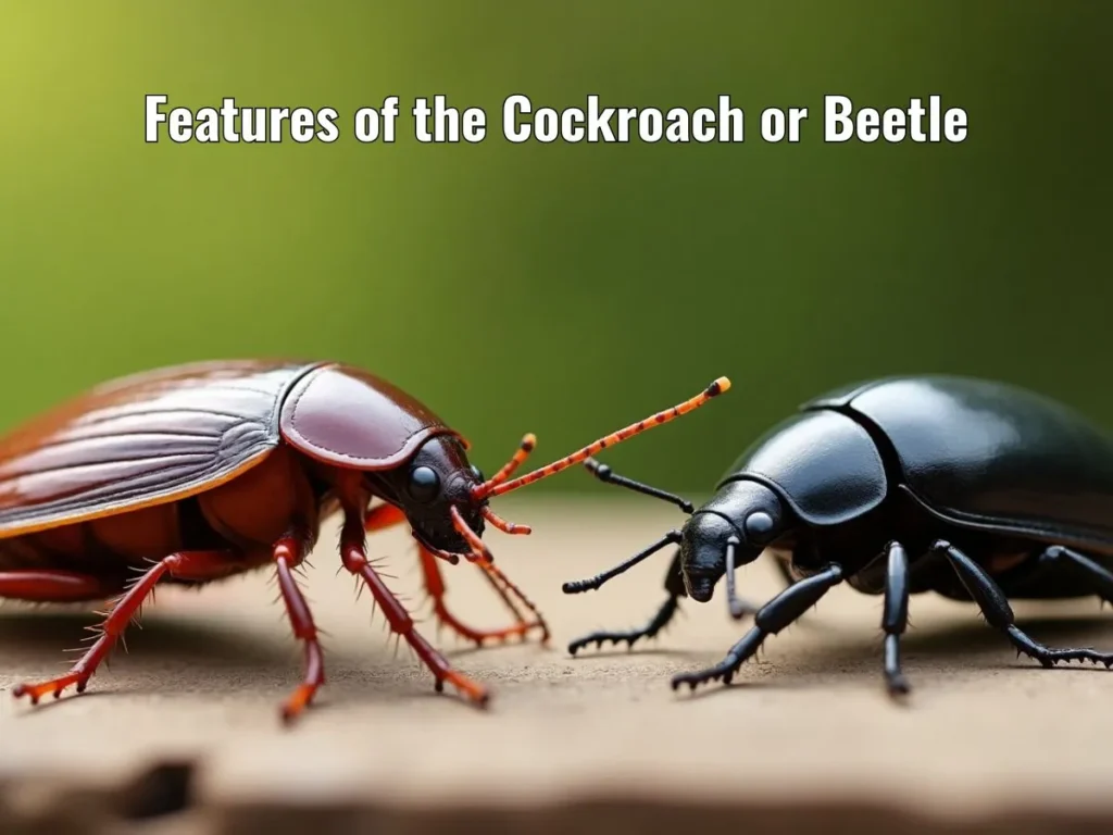 Features of the Cockroach or Beetle