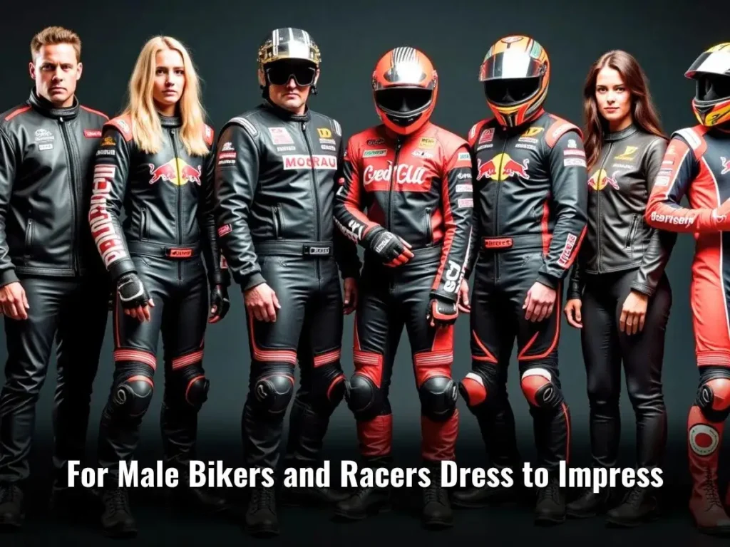 For Male Bikers and Racers Dress to Impress