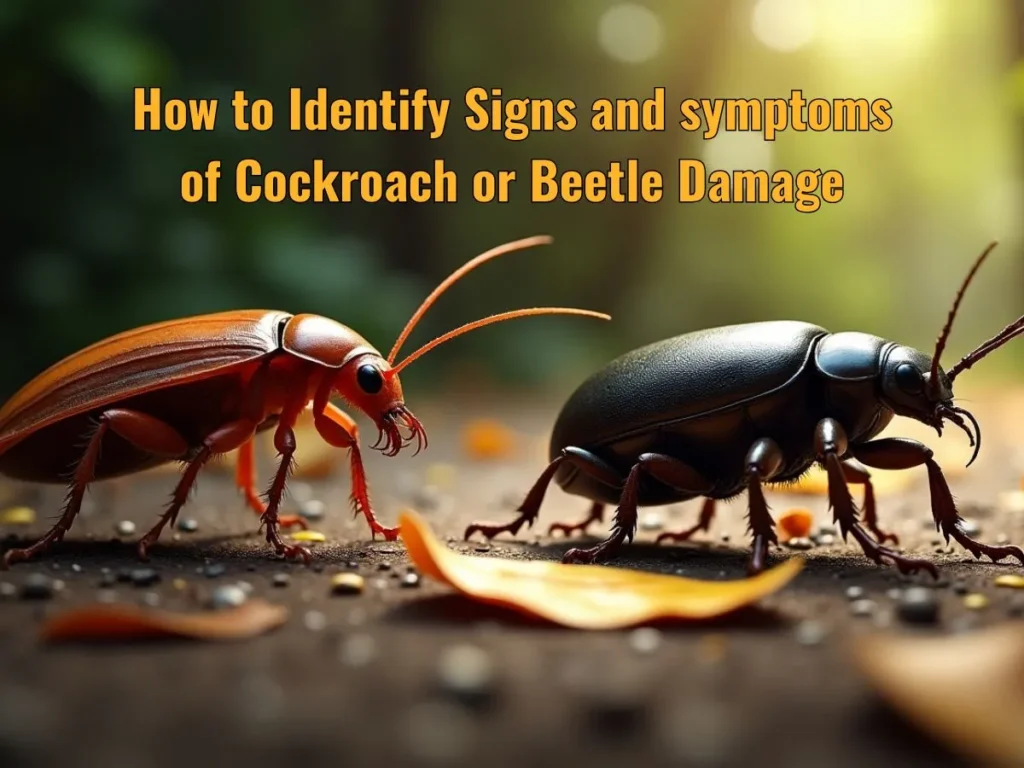 How to Identify Signs and symptoms of Cockroach or Beetle Damage