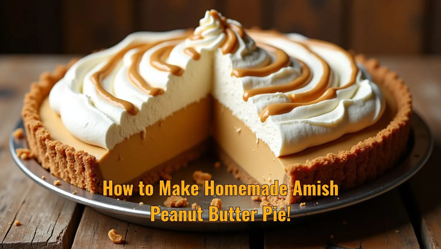 How to Make Homemade Amish Peanut Butter Pie!