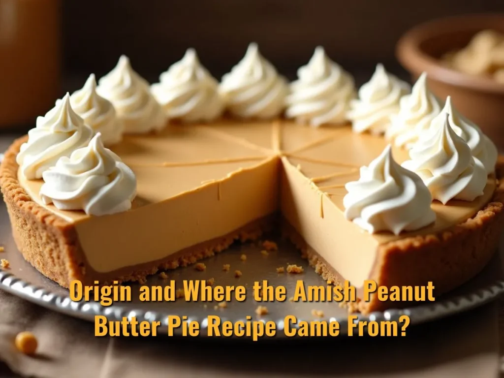 Origin and Where the Amish Peanut Butter Pie Recipe Came From?