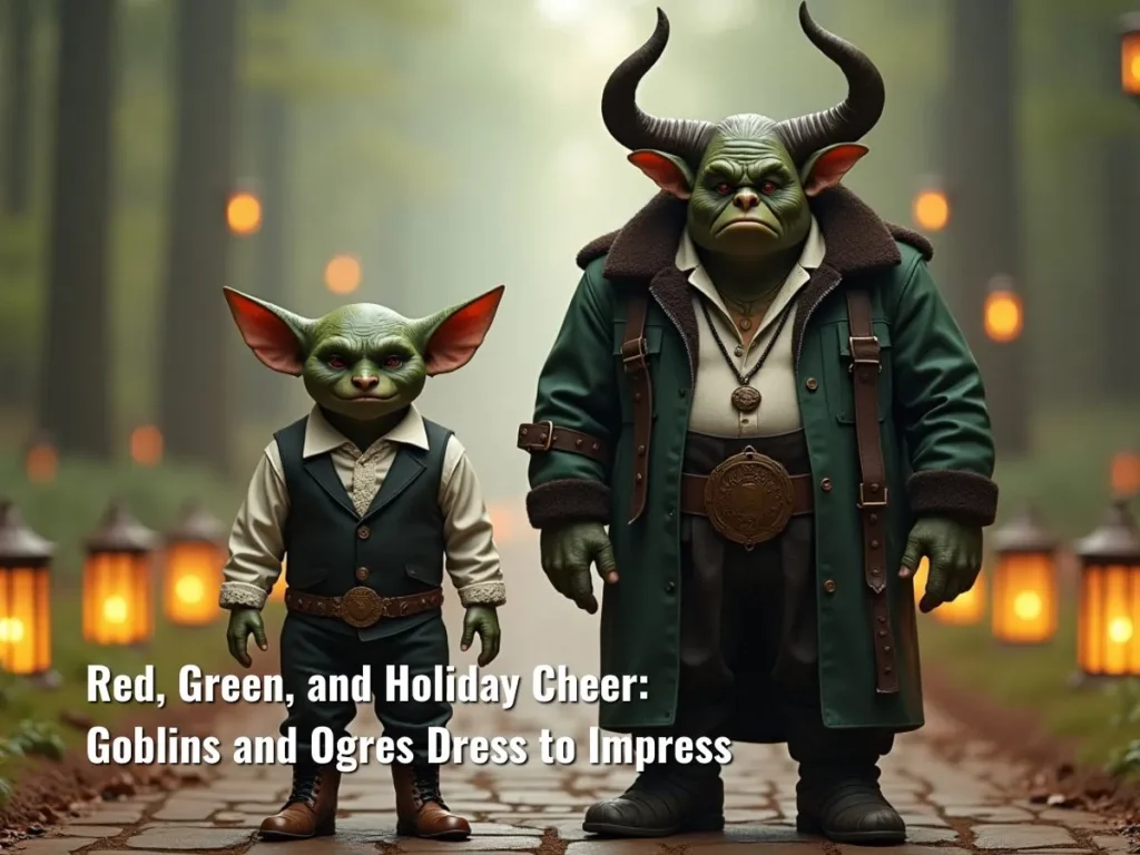 Red, Green, and Holiday Cheer: Goblins and Ogres Dress to Impress
