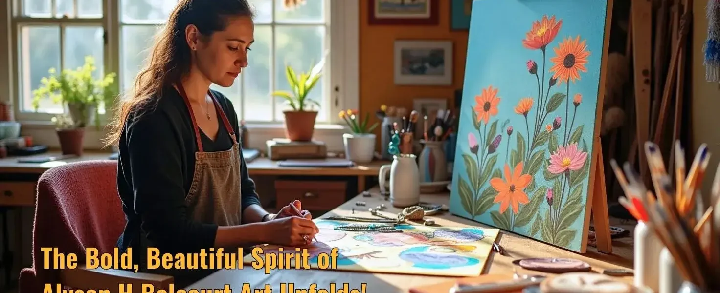 The Bold, Beautiful Spirit of Alyson H Belcourt Art Unfolds!