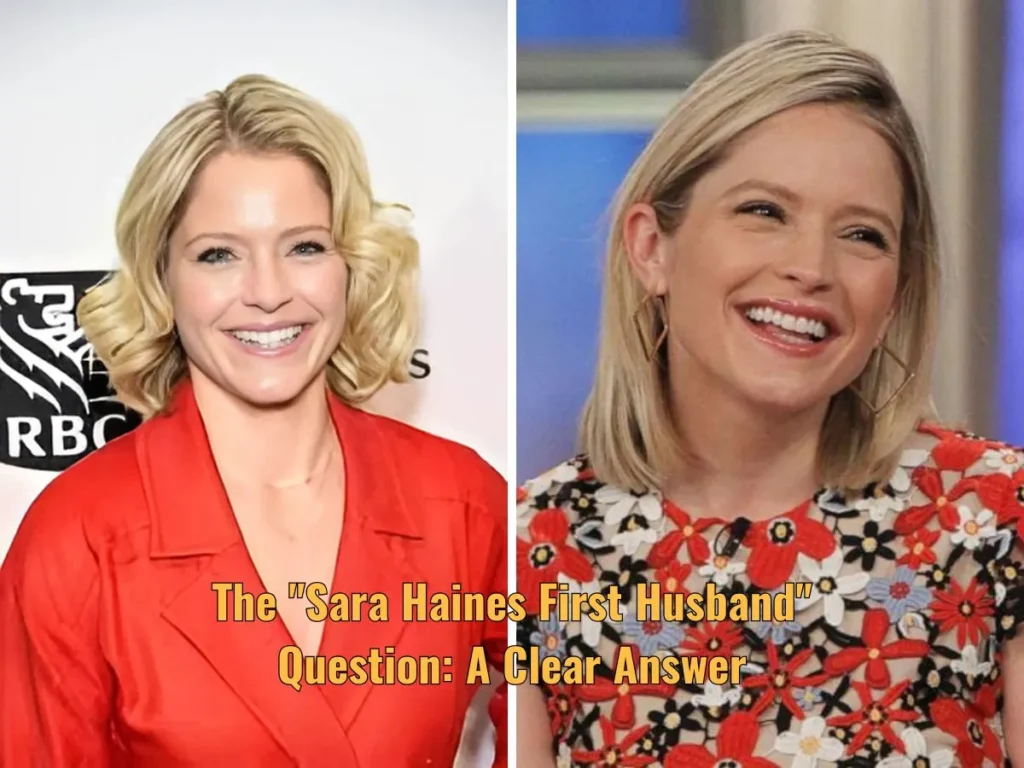 The Sara Haines First Husband Question: A Clear Answer