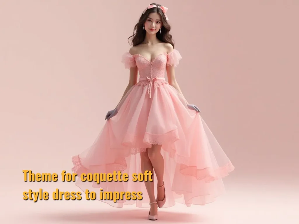 Theme for coquette soft style dress to impress​ 