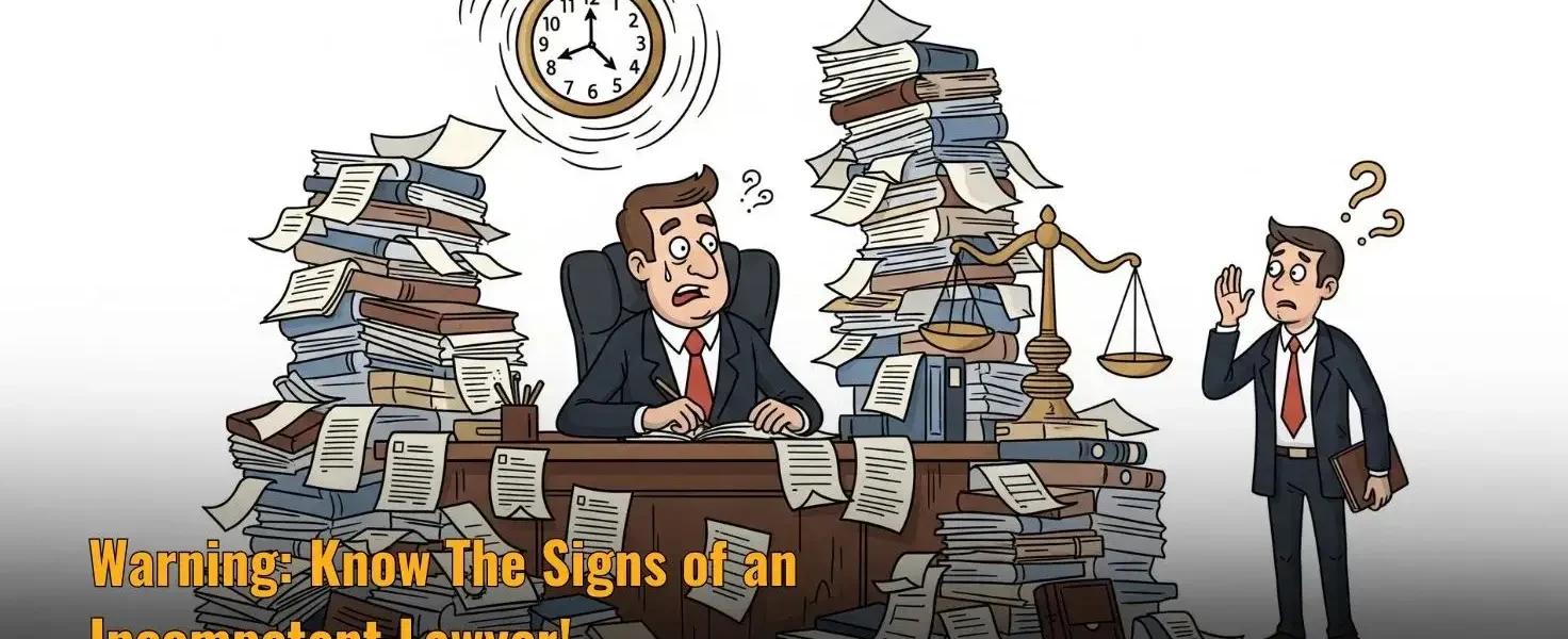 Warning: Know The Signs of an Incompetent Lawyer!