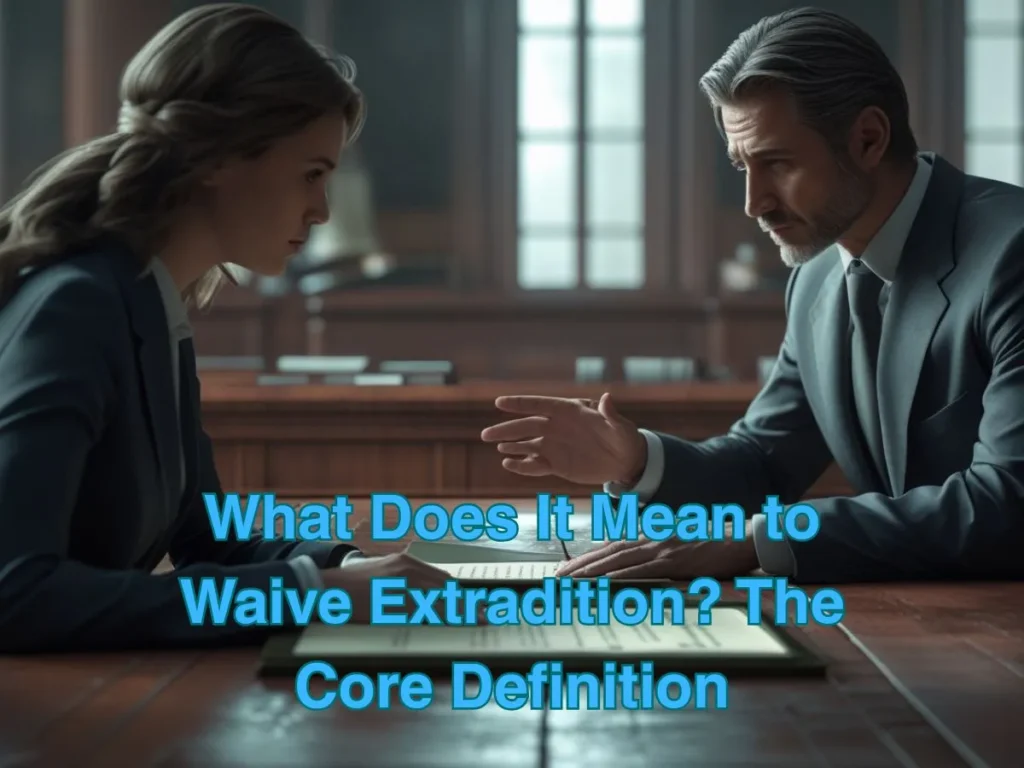 What Does It Mean to Waive Extradition? The Core Definition