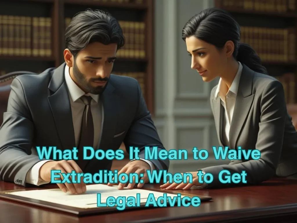 What Does It Mean to Waive Extradition: When to Get Legal Advice