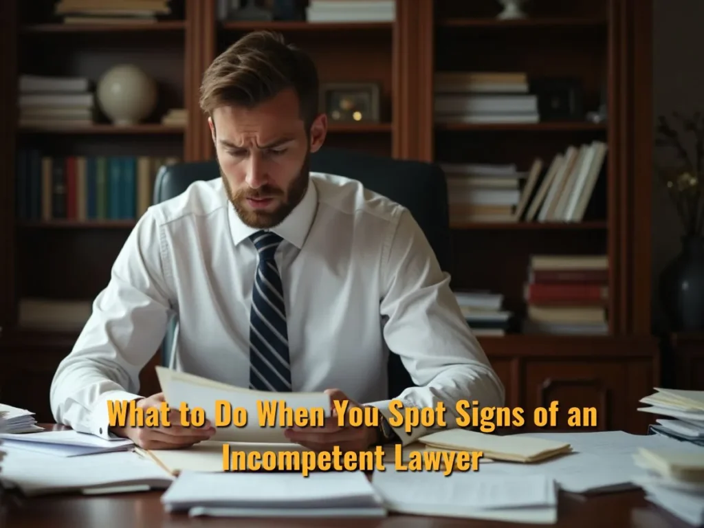 What to Do When You Spot Signs of an Incompetent Lawyer