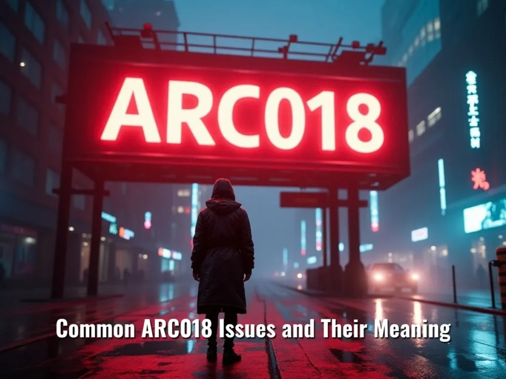 Common ARC018 Issues and Their Meaning