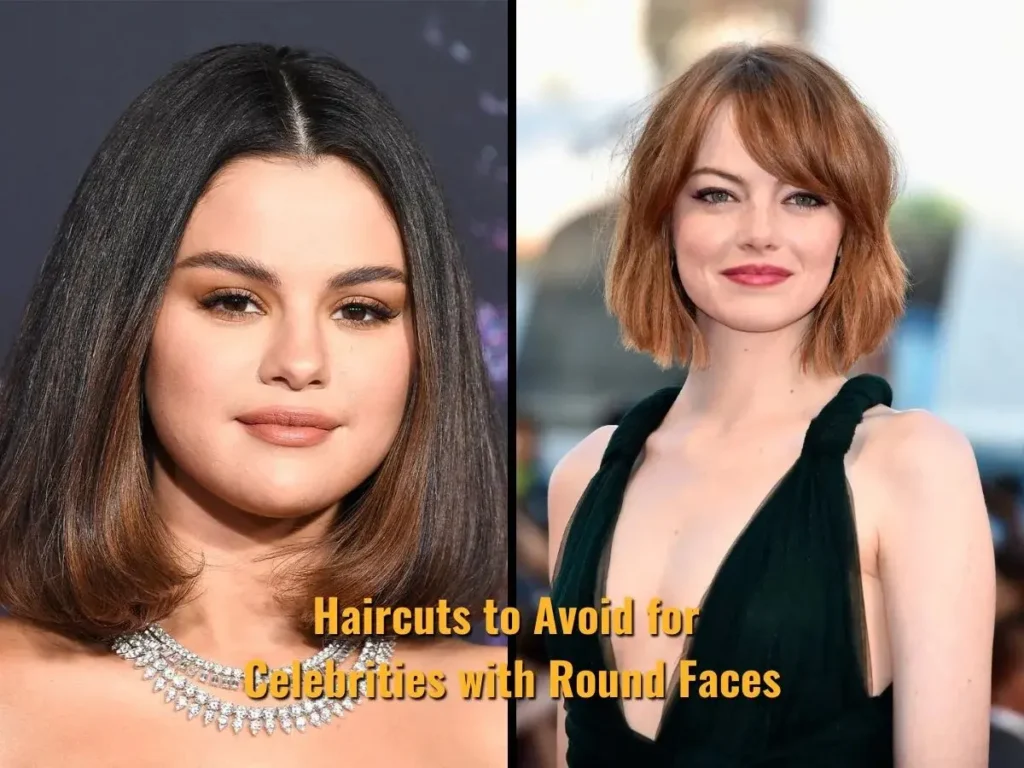 Haircuts to Avoid for Celebrities with Round Faces