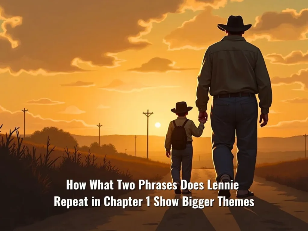 How What Two Phrases Does Lennie Repeat in Chapter 1 Show Bigger Themes