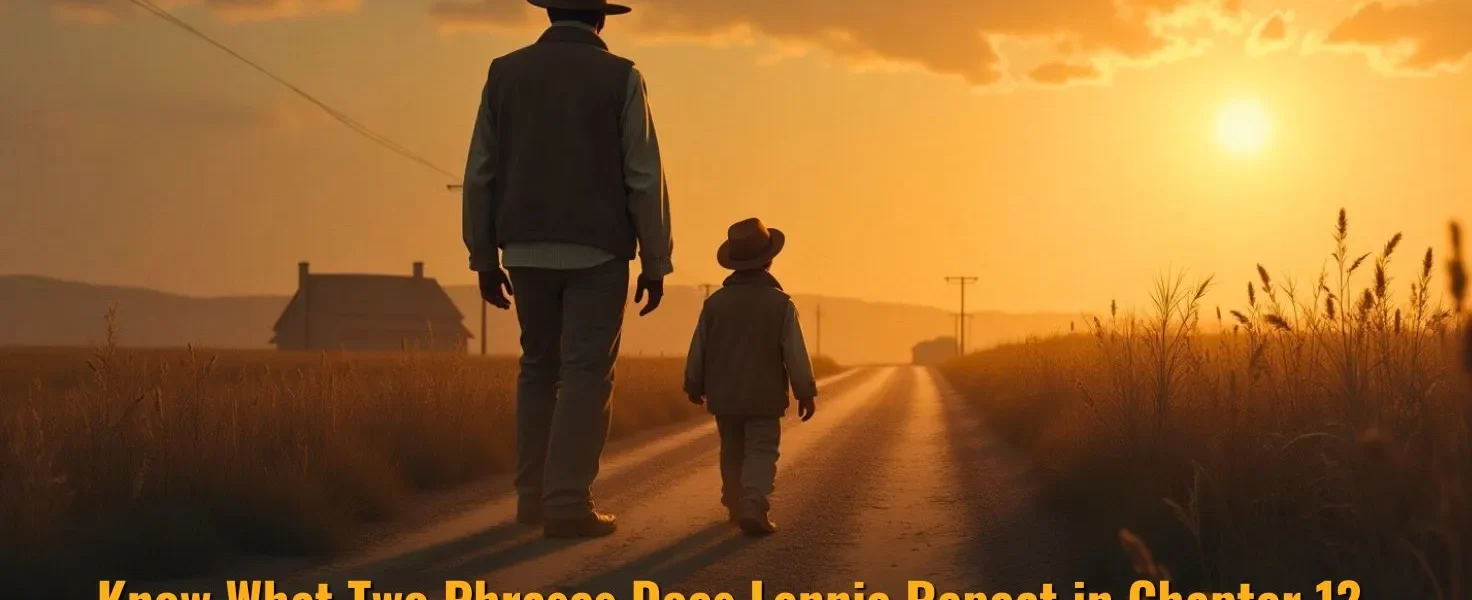 Know What Two Phrases Does Lennie Repeat in Chapter 1?