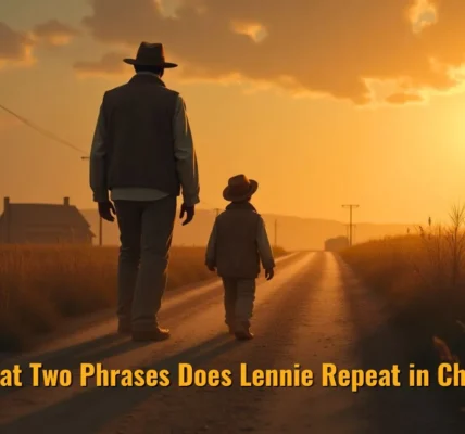 Know What Two Phrases Does Lennie Repeat in Chapter 1?