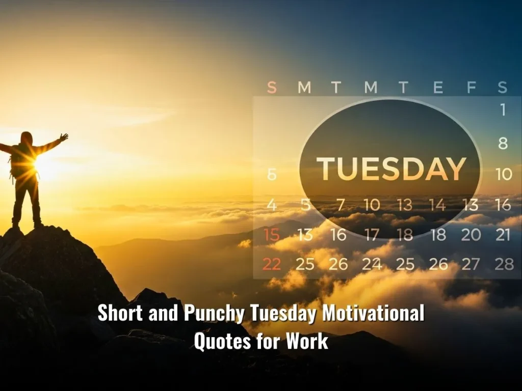 Short and Punchy Tuesday Motivational Quotes for Work