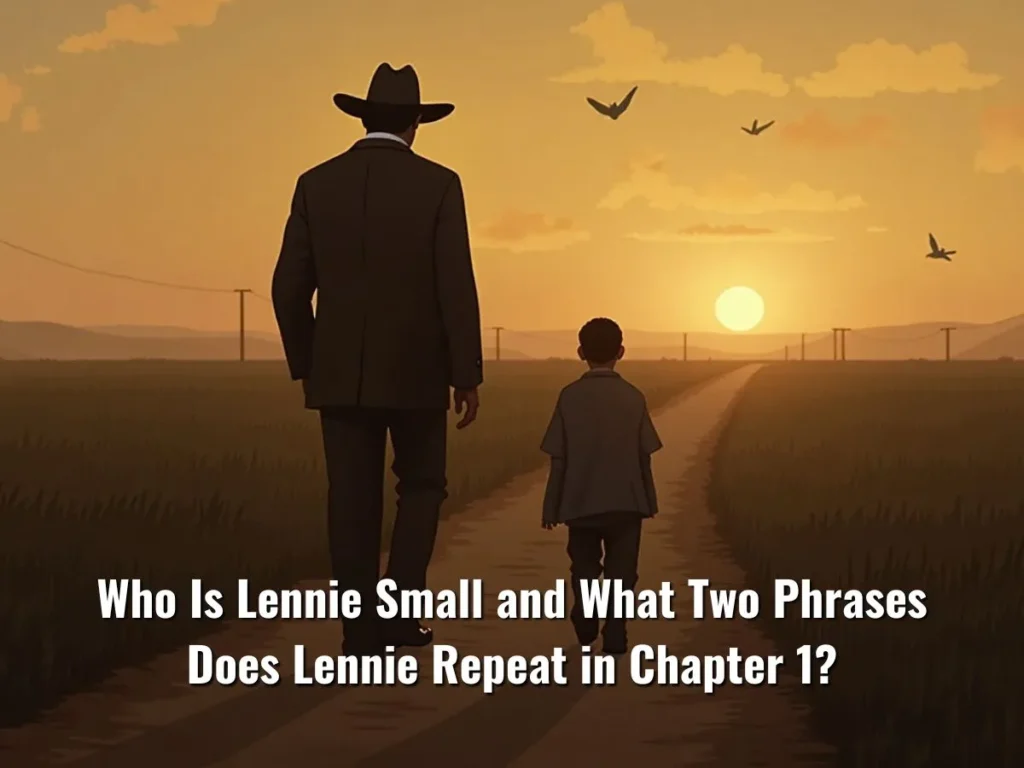 Who Is Lennie Small and What Two Phrases Does Lennie Repeat in Chapter 1?